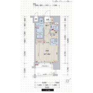 ワンルーム 間取り図