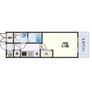 1K 間取り図
