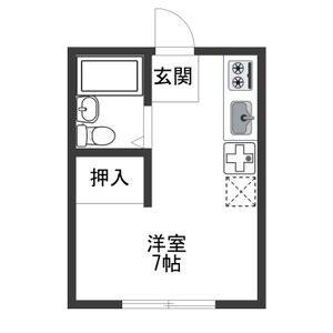ワンルーム 間取り図