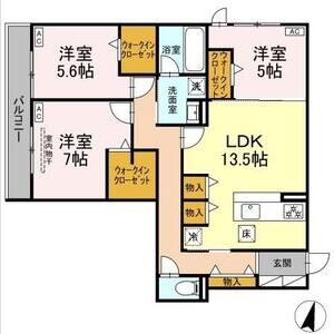 3LDK 間取り図