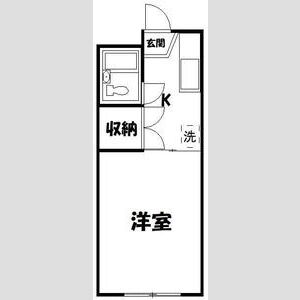 1DK 間取り図