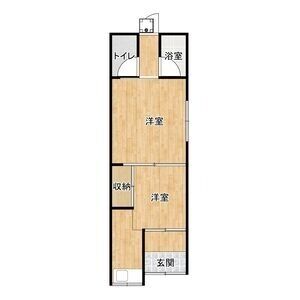 1DK 間取り図