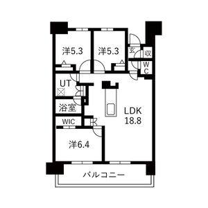 3LDK 間取り図