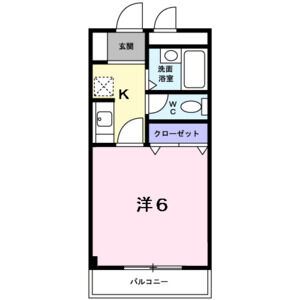 1K 間取り図