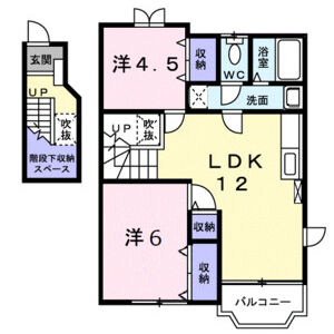 2LDK 間取り図