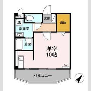 ワンルーム 間取り図
