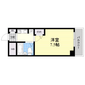 1K 間取り図