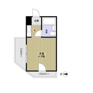 ワンルーム 間取り図