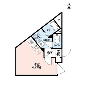 ワンルーム 間取り図