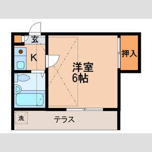 1K 間取り図