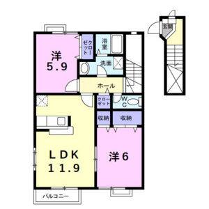 2LDK 間取り図