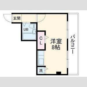 ワンルーム 間取り図