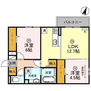 2LDK 間取り図