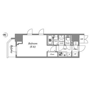 1K 間取り図