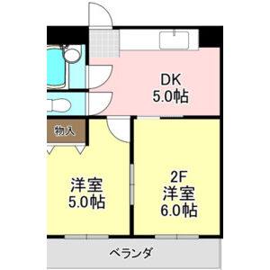 2DK 間取り図