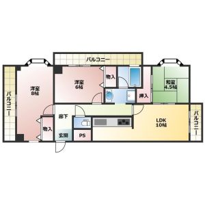 3LDK 間取り図