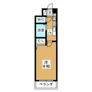 1K 間取り図