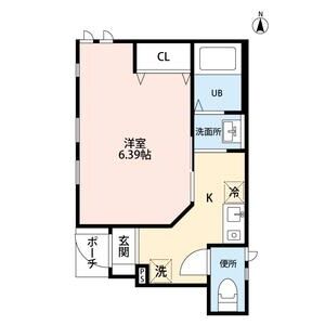 1K 間取り図