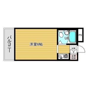 1R 間取り図