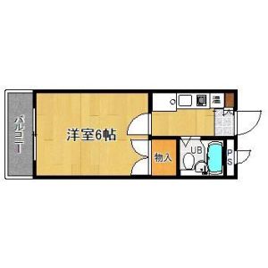 ワンルーム 間取り図