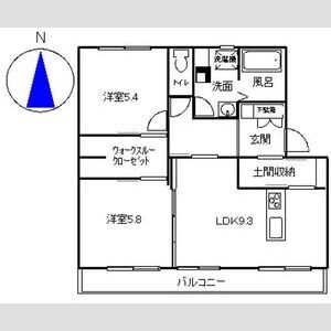2LDK 間取り図