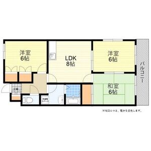 3LDK 間取り図