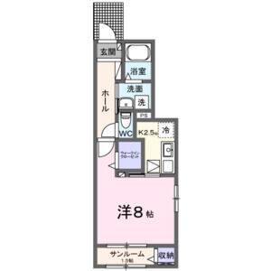 1K 間取り図