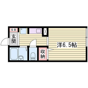 1K 間取り図
