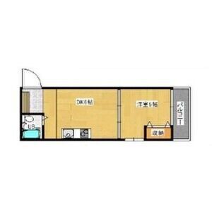 1DK 間取り図