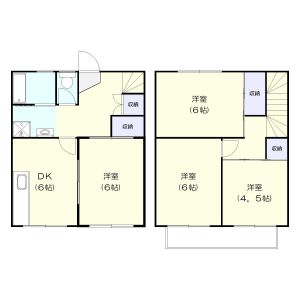 4DK 間取り図