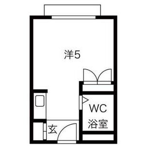 ワンルーム 間取り図