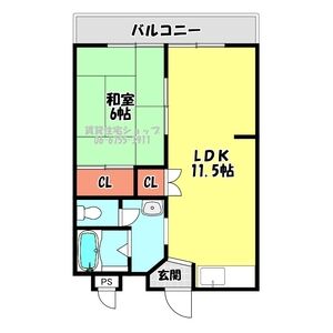 2DK 間取り図