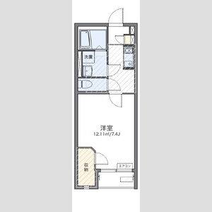 1K 間取り図