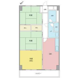 3DK 間取り図