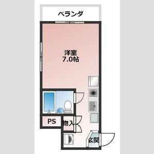 ワンルーム 間取り図