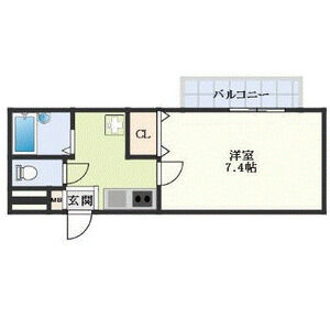 1K 間取り図