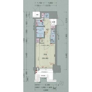 ワンルーム 間取り図