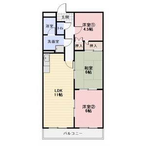 3LDK 間取り図