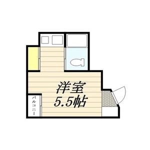 ワンルーム 間取り図