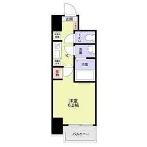 1K 間取り図