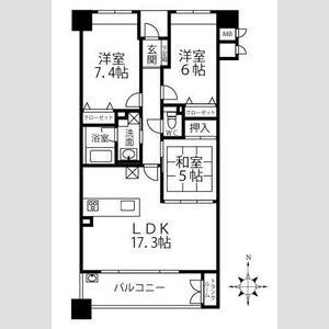 3LDK 間取り図