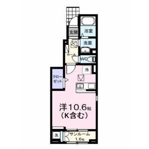 ワンルーム 間取り図