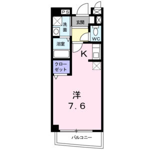 ワンルーム 間取り図