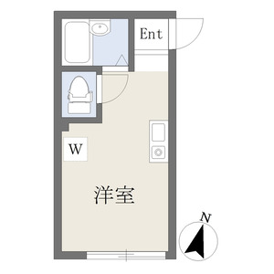 ワンルーム 間取り図