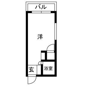 ワンルーム 間取り図