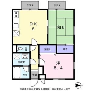 2DK 間取り図