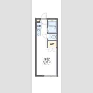 1K 間取り図