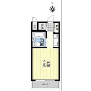 ワンルーム 間取り図