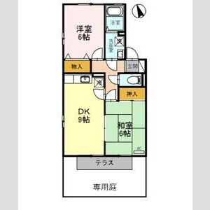 2DK 間取り図