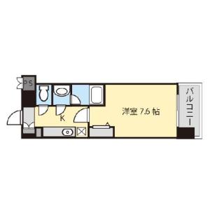 1K 間取り図